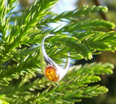 Amber Silver Ring RG19